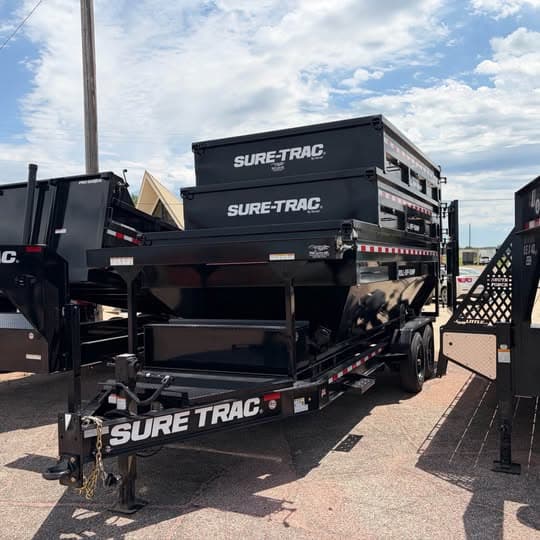 2026 SureTrac drum rolloff trailer